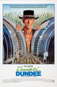 poster Crocodile Dundee&nbsp;&nbsp;(1986)